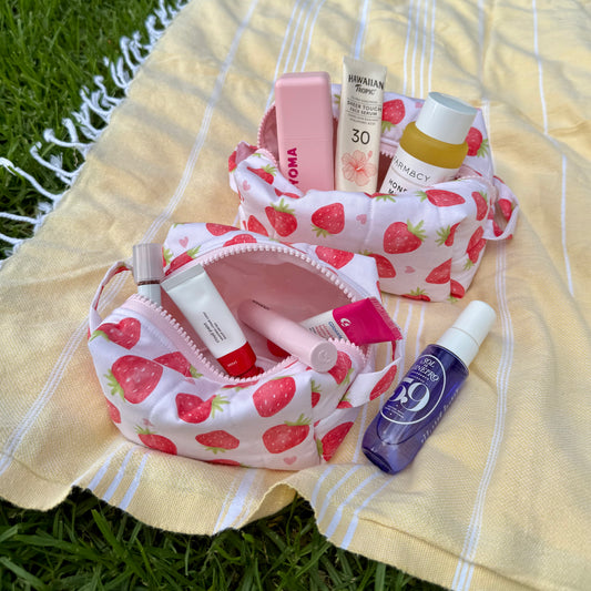 Strawberry Love 🍓 Carry-All Pouch