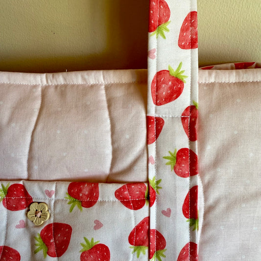 Strawberry Blush 🍓 Tote Bag