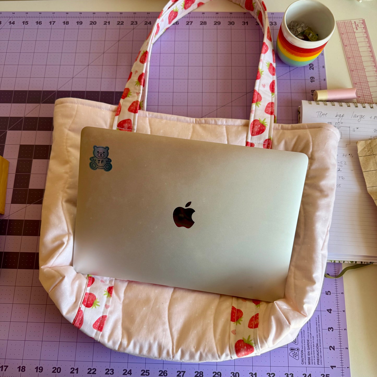 Strawberry Blush 🍓 Tote Bag