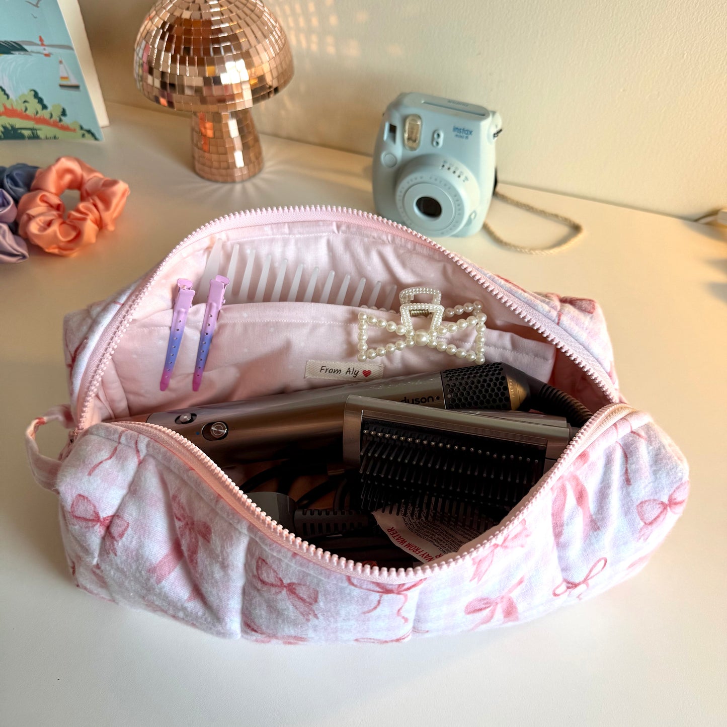 Pink on Pink on Pink! 🎀 Hair Tool Bag