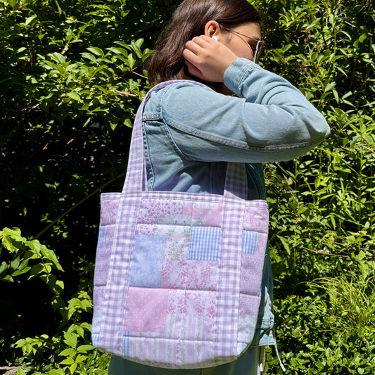Cutesy Patchwork 🎀 Mini Tote Bag