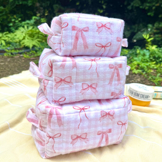 Pink on Pink on Pink! Flannel Carry-All Pouch 🎀