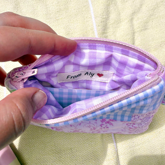 Dreamy Patchwork 🎀 Keychain Wallet