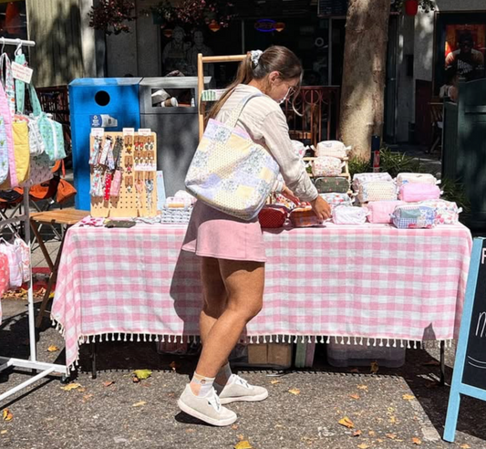 Cinque Terre 🍋 Faux Patchwork Tote Bag