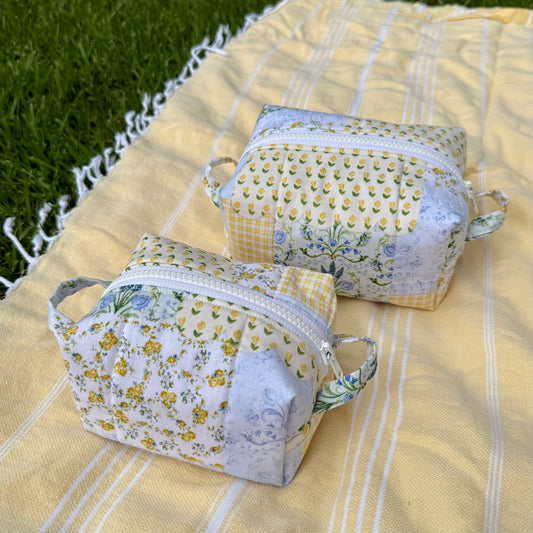 Cinque Terre 🍋  Faux Patchwork Carry-All Pouch