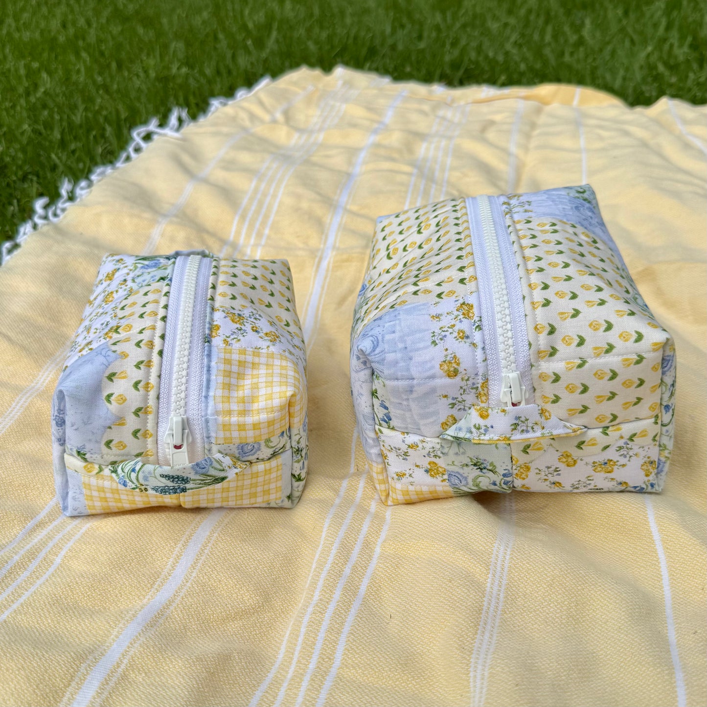 Cinque Terre 🍋  Faux Patchwork Carry-All Pouch