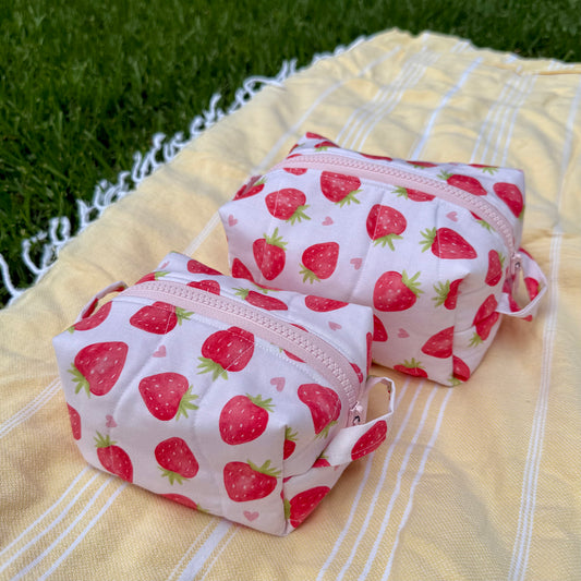 Strawberry Love 🍓 Carry-All Pouch