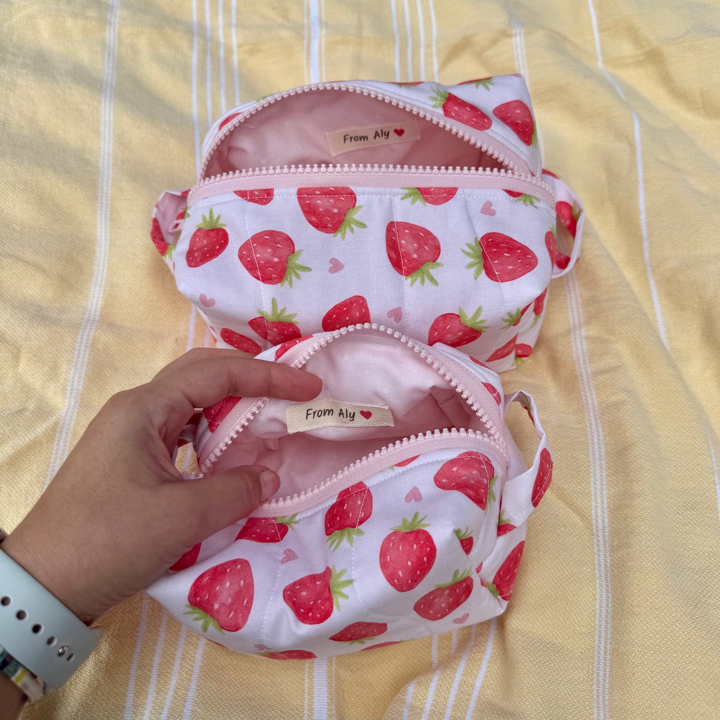 Strawberry Love 🍓 Carry-All Pouch