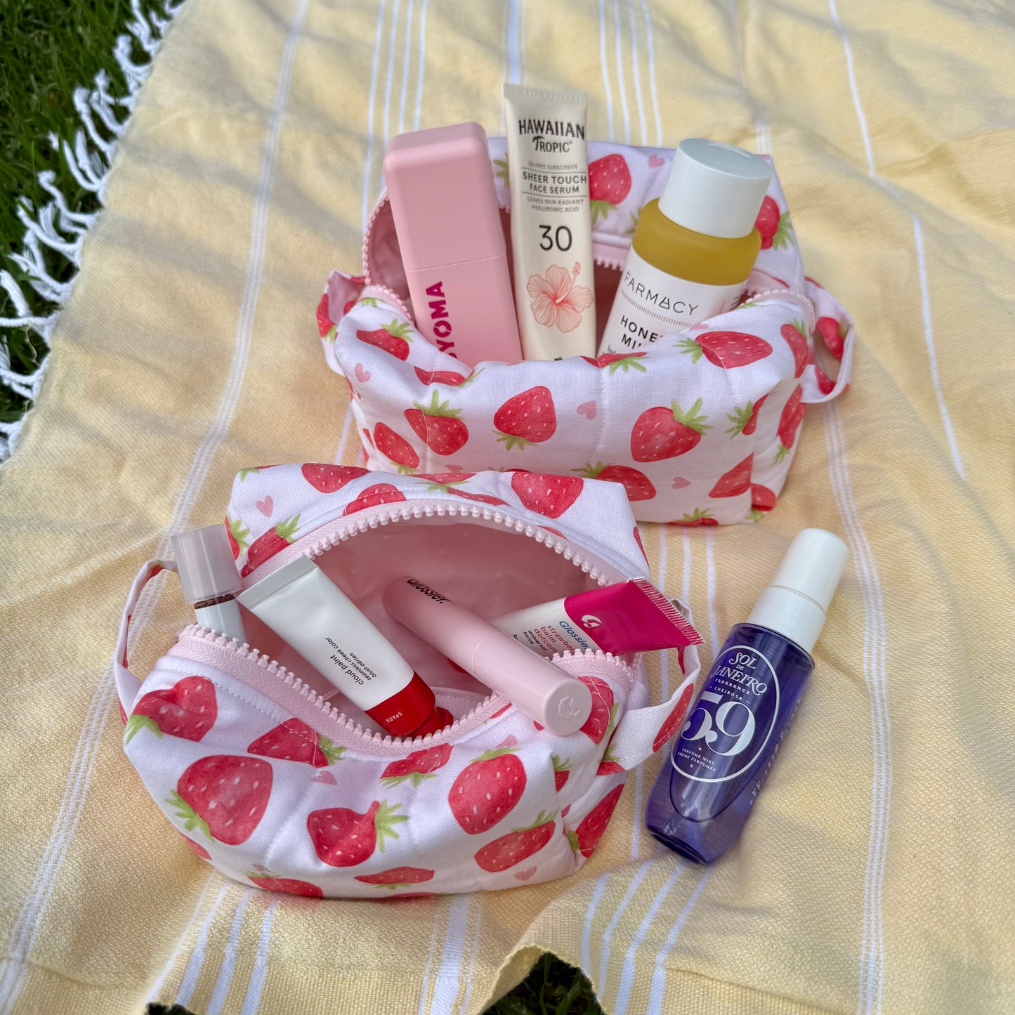 Strawberry Love 🍓 Carry-All Pouch