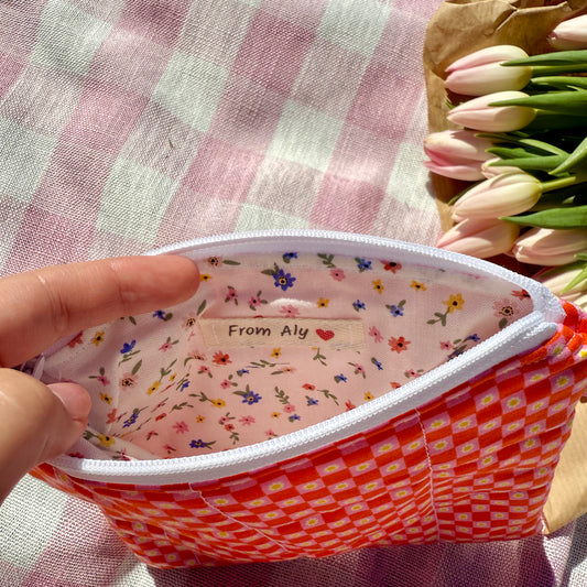 Skater Girl 🌼 Flat Pouch