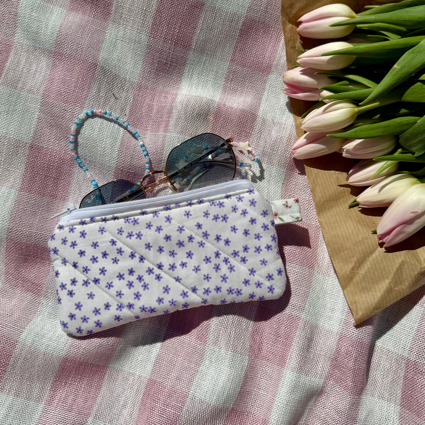 Little Purple Flowers 🪻 Glasses Pouch