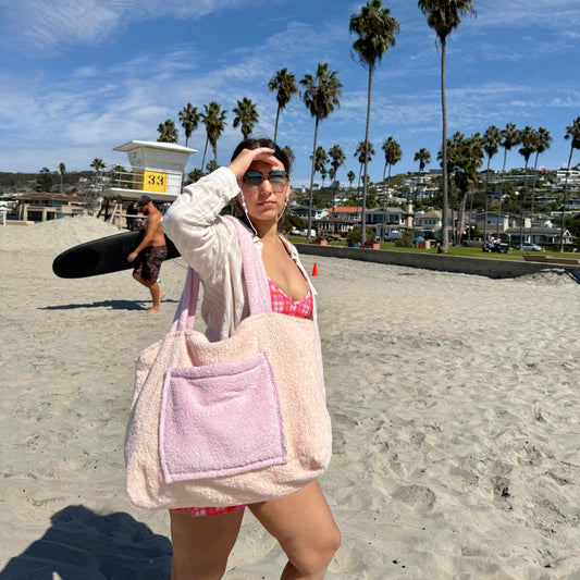 Terry Beach Bag 👙 Extra Large Tote Bag