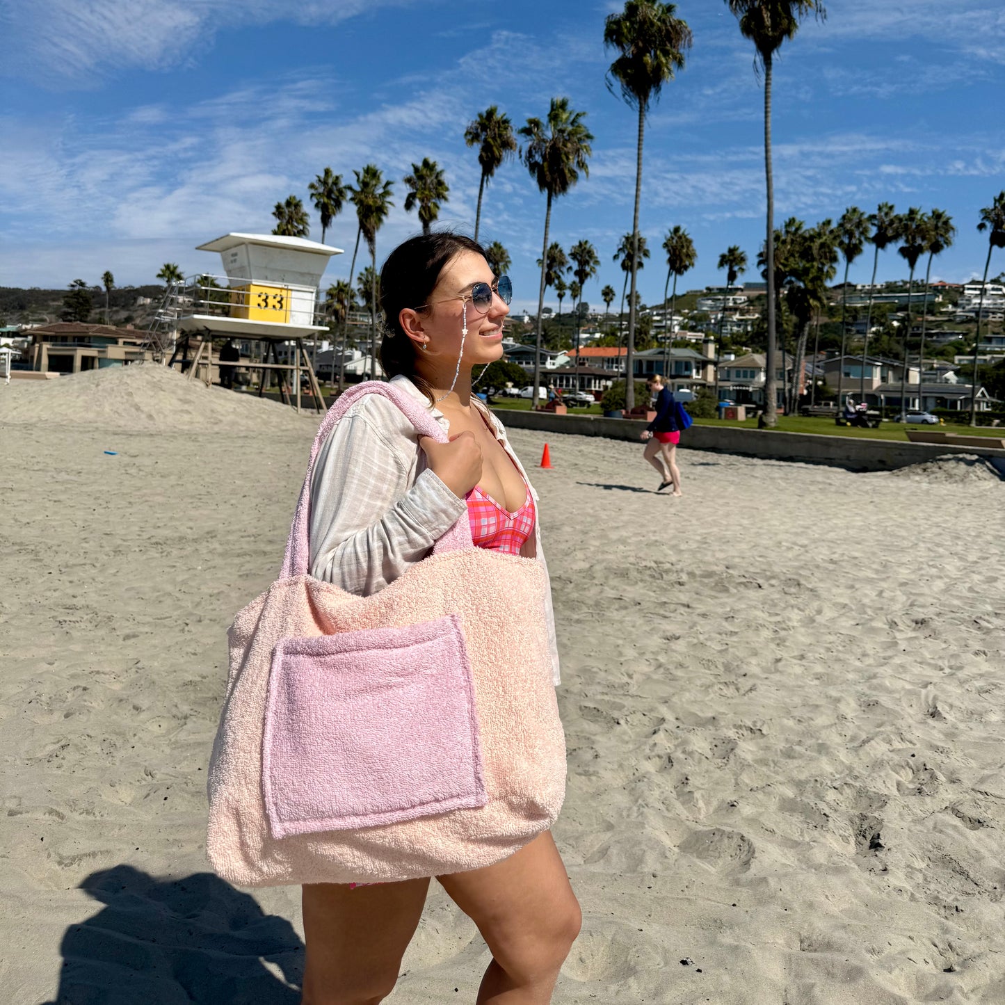 Terry Beach Bag 👙 Extra Large Tote Bag