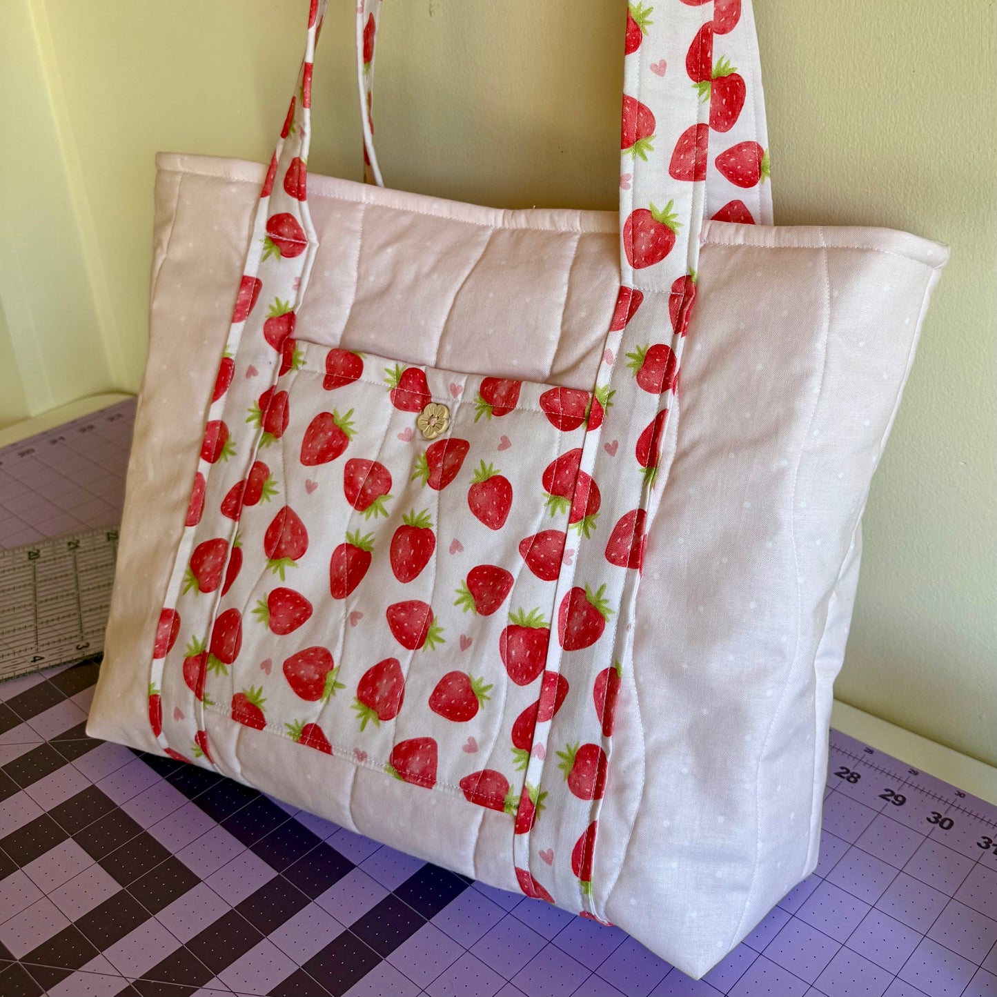 Strawberry Blush 🍓 Tote Bag