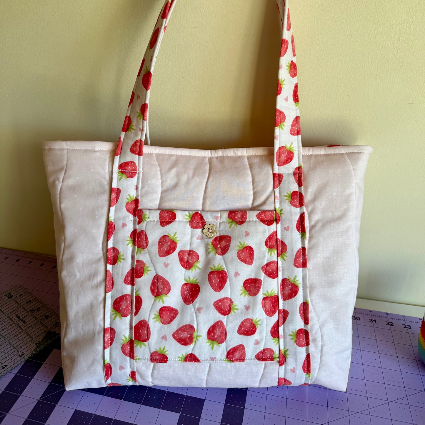 Strawberry Blush 🍓 Tote Bag