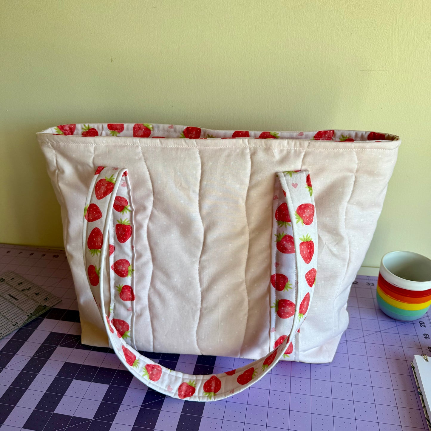 Strawberry Blush 🍓 Tote Bag