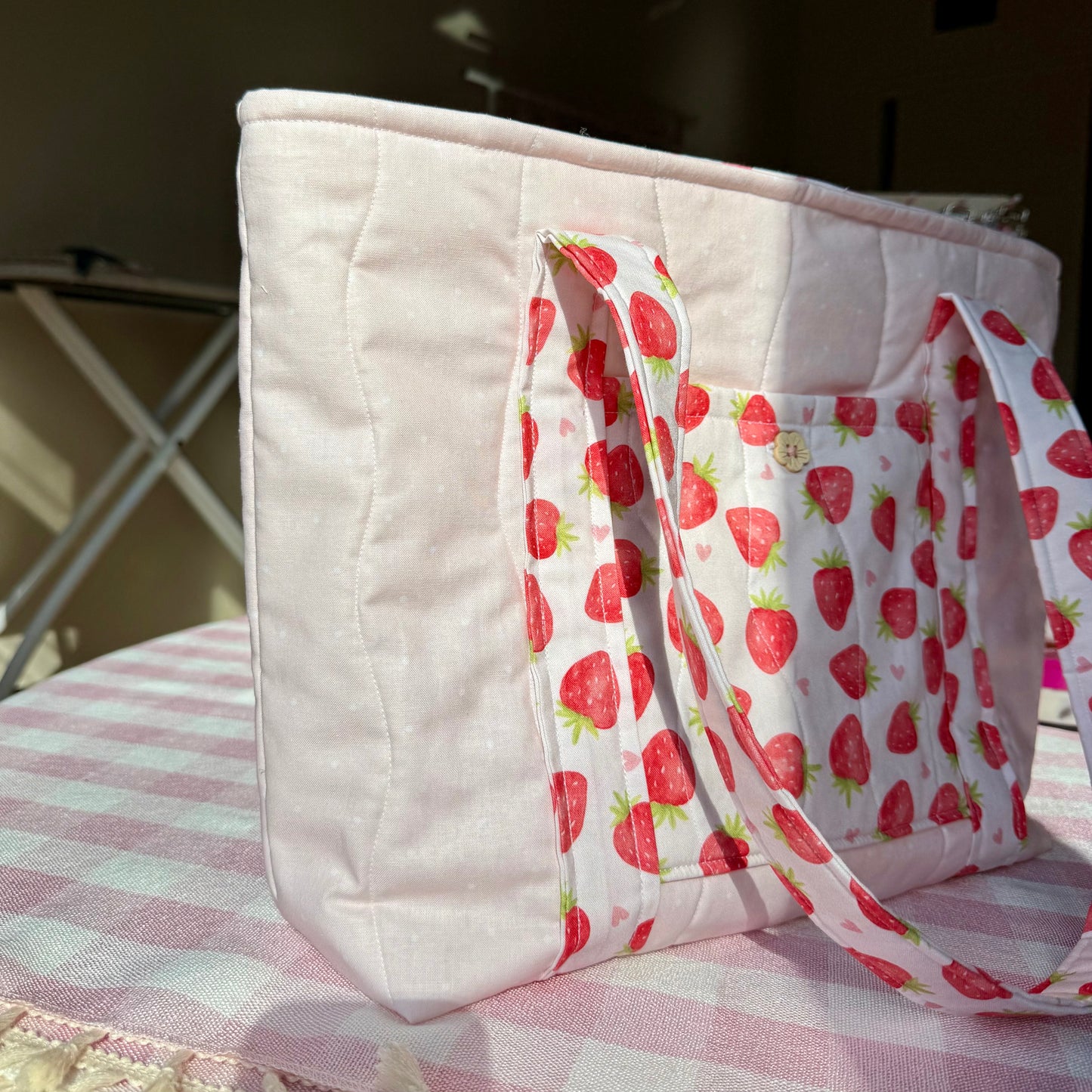Strawberry Blush 🍓 Tote Bag