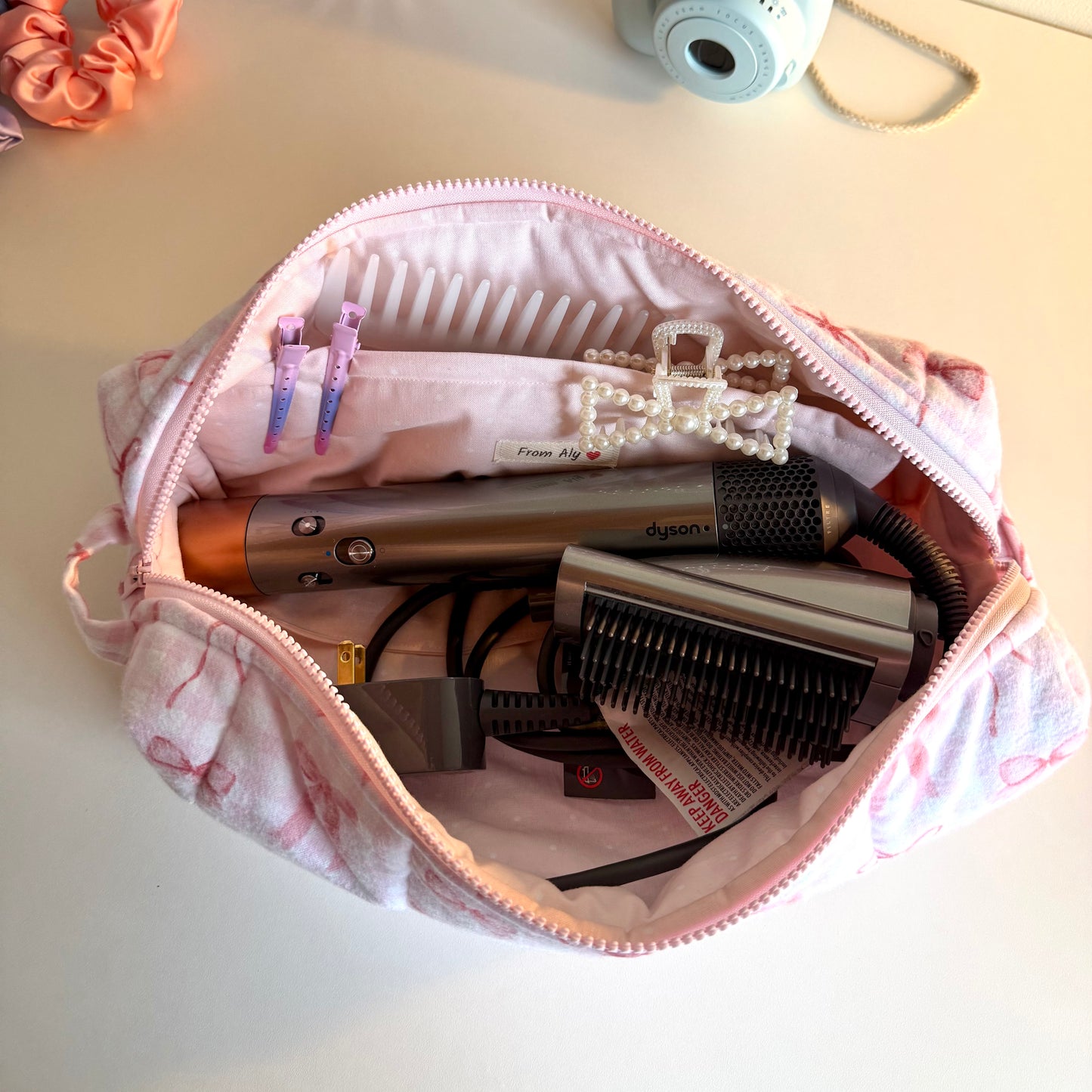 Pink on Pink on Pink! 🎀 Hair Tool Bag
