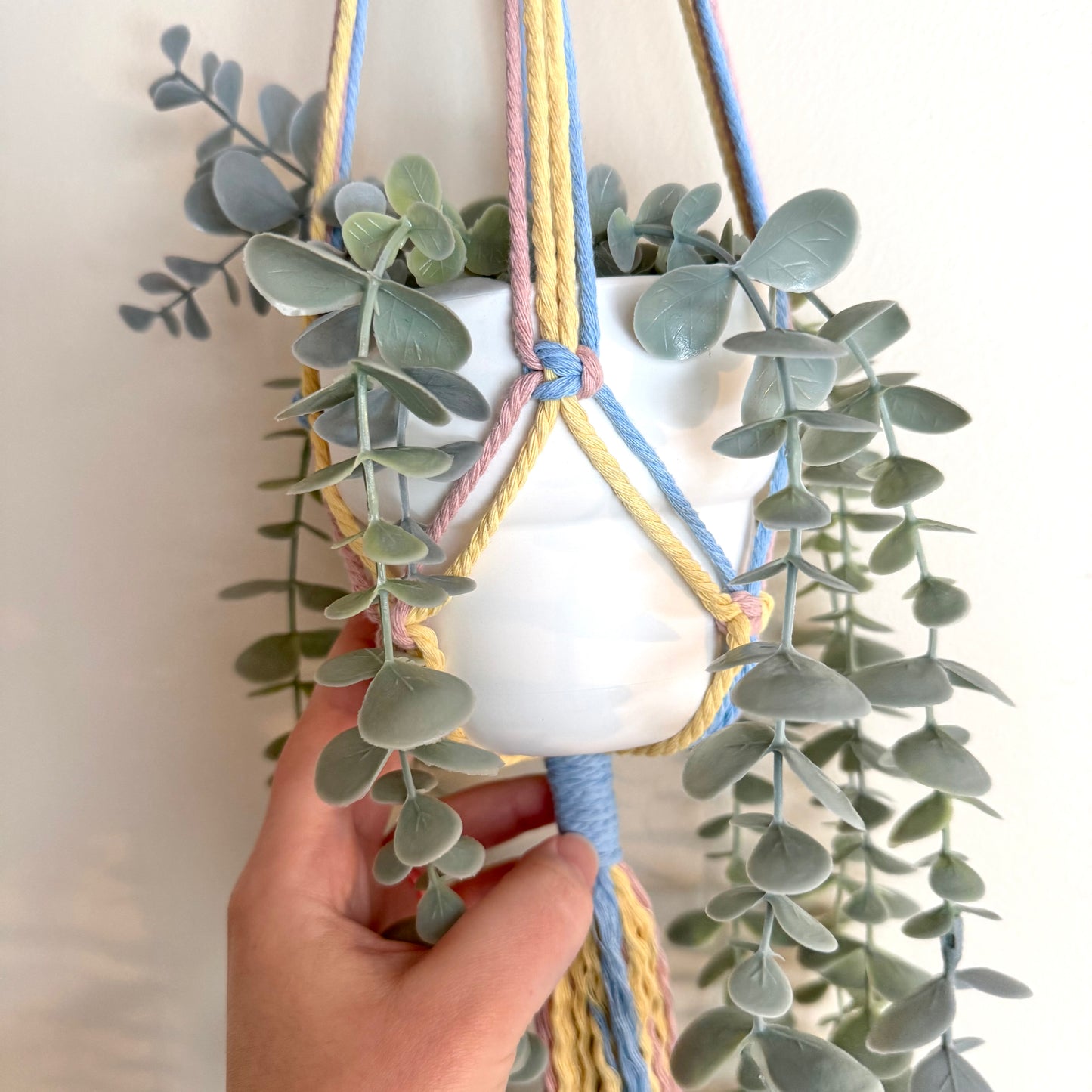 Cotton Candy Ice Cream 🍭 Macrame Plant Hanger