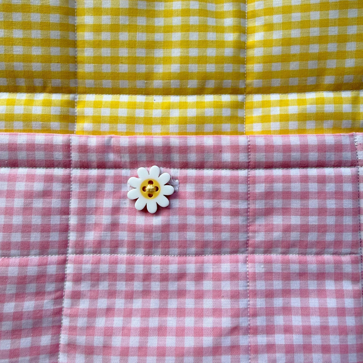 Signature Gingham Colorblock 💛🩷🩵 Tote Bag