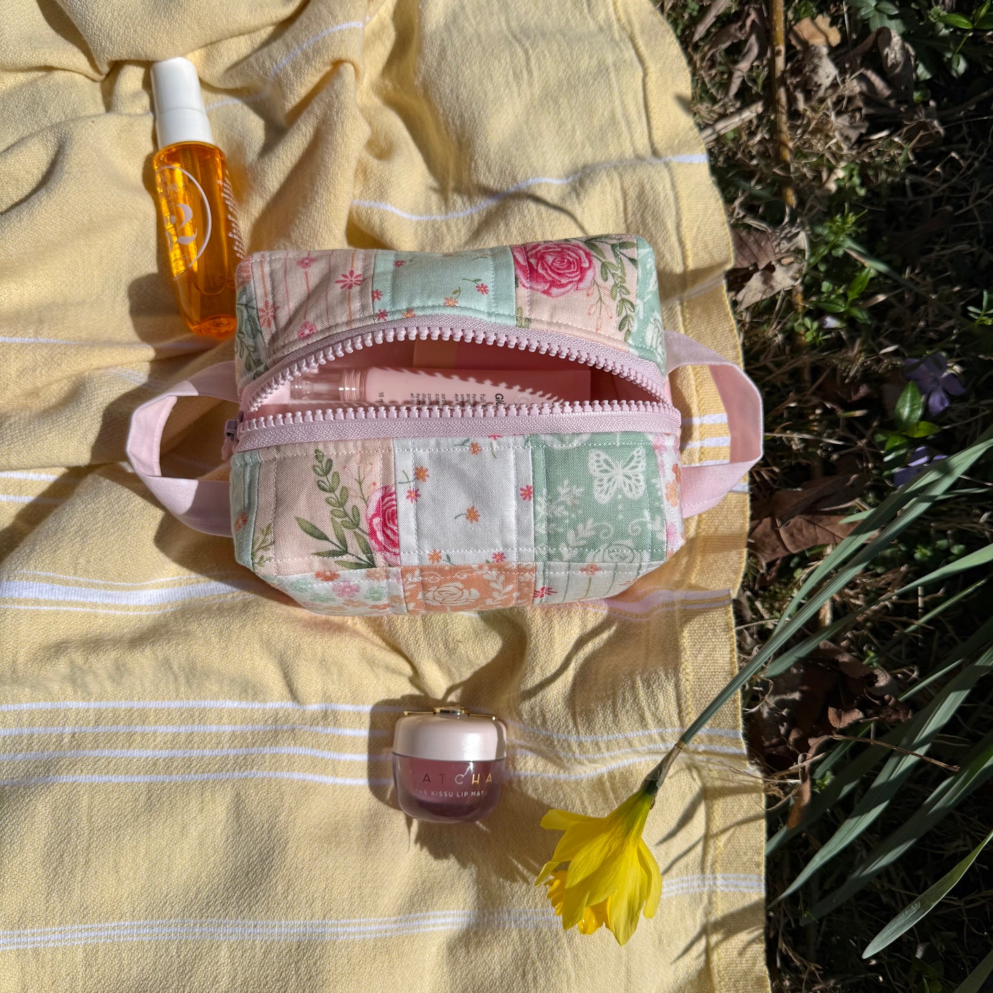 One of a Kind Patchwork 💖 Mini Carry-All Pouch