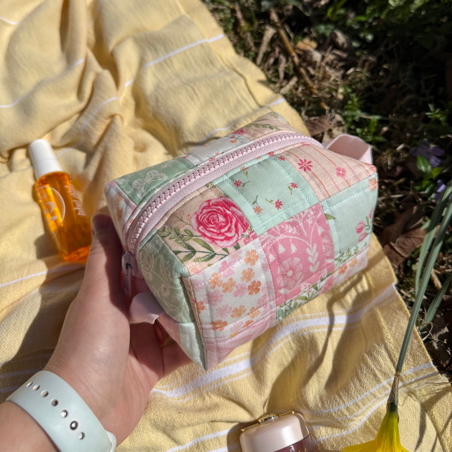 One of a Kind Patchwork 💖 Mini Carry-All Pouch