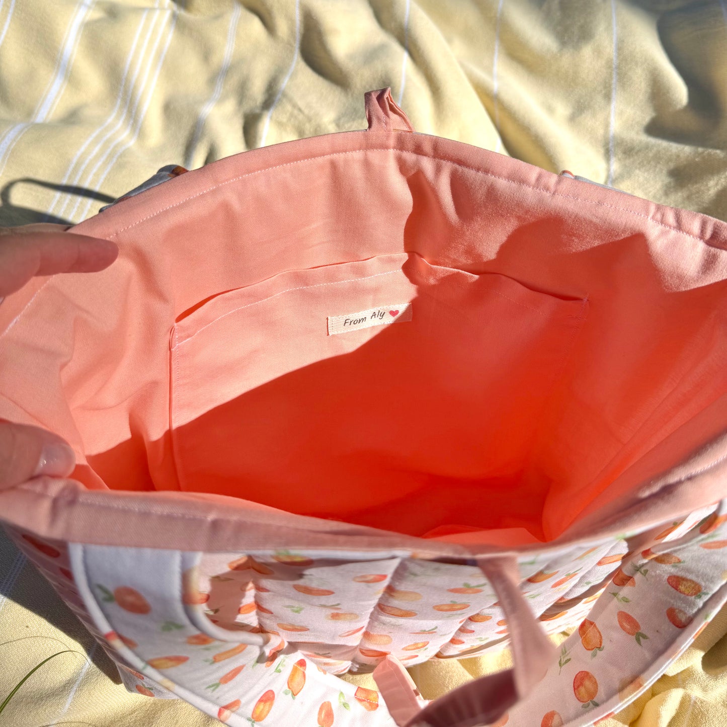 Peachy 🍑 Tote Bag