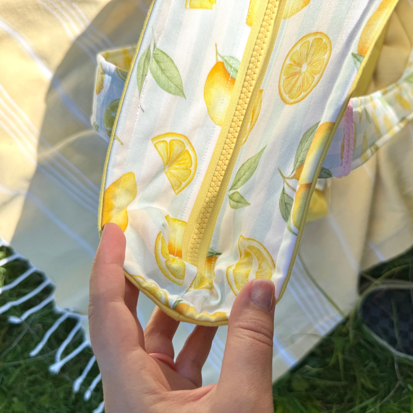 Summer Lemons 🍋 Large Tote Bag