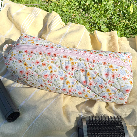 Pastel Floral 🎀 Hair Tool Bag