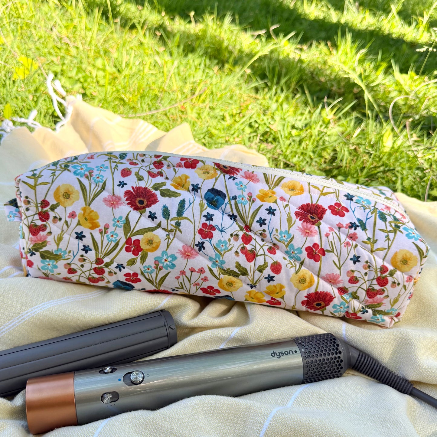 Dark Floral 🌻 Hair Tool Bag