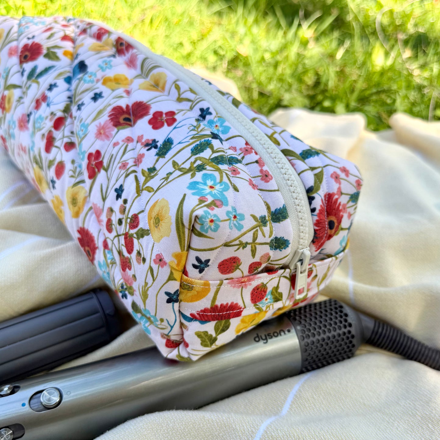 Dark Floral 🌻 Hair Tool Bag