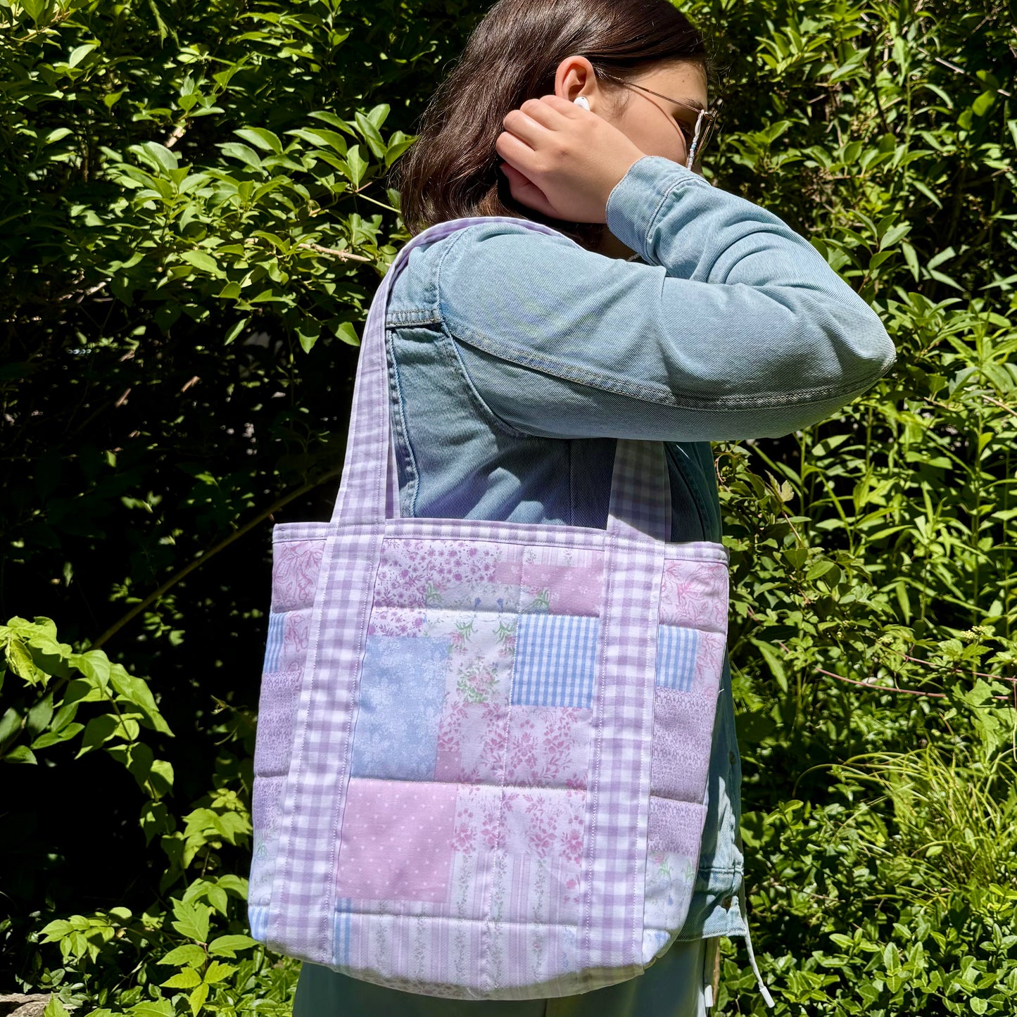 Cutesy Patchwork 🎀 Mini Tote Bag