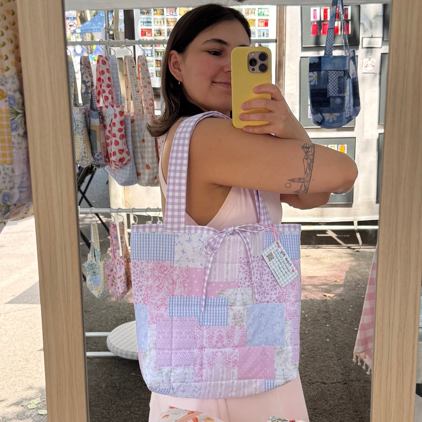 Dreamy Patchwork 🎀 Tote Bag