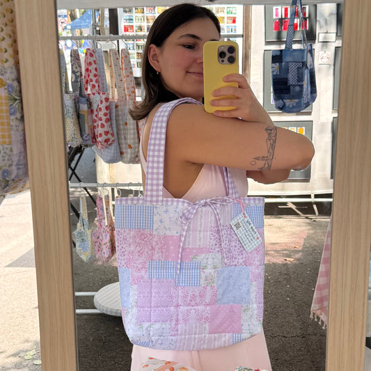 Dreamy Patchwork 🎀 Tote Bag