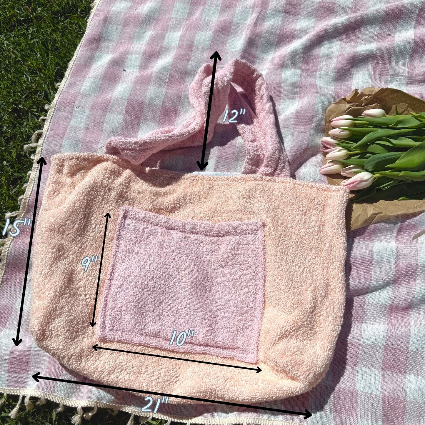 Terry Beach Bag 👙 Extra Large Tote Bag